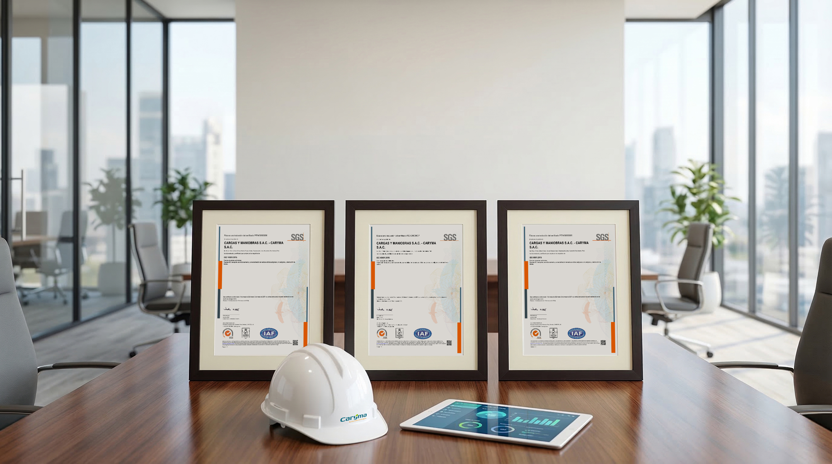 Sistema de Gestión Integral Certificado: ISO 9001, ISO 14001, ISO 45001